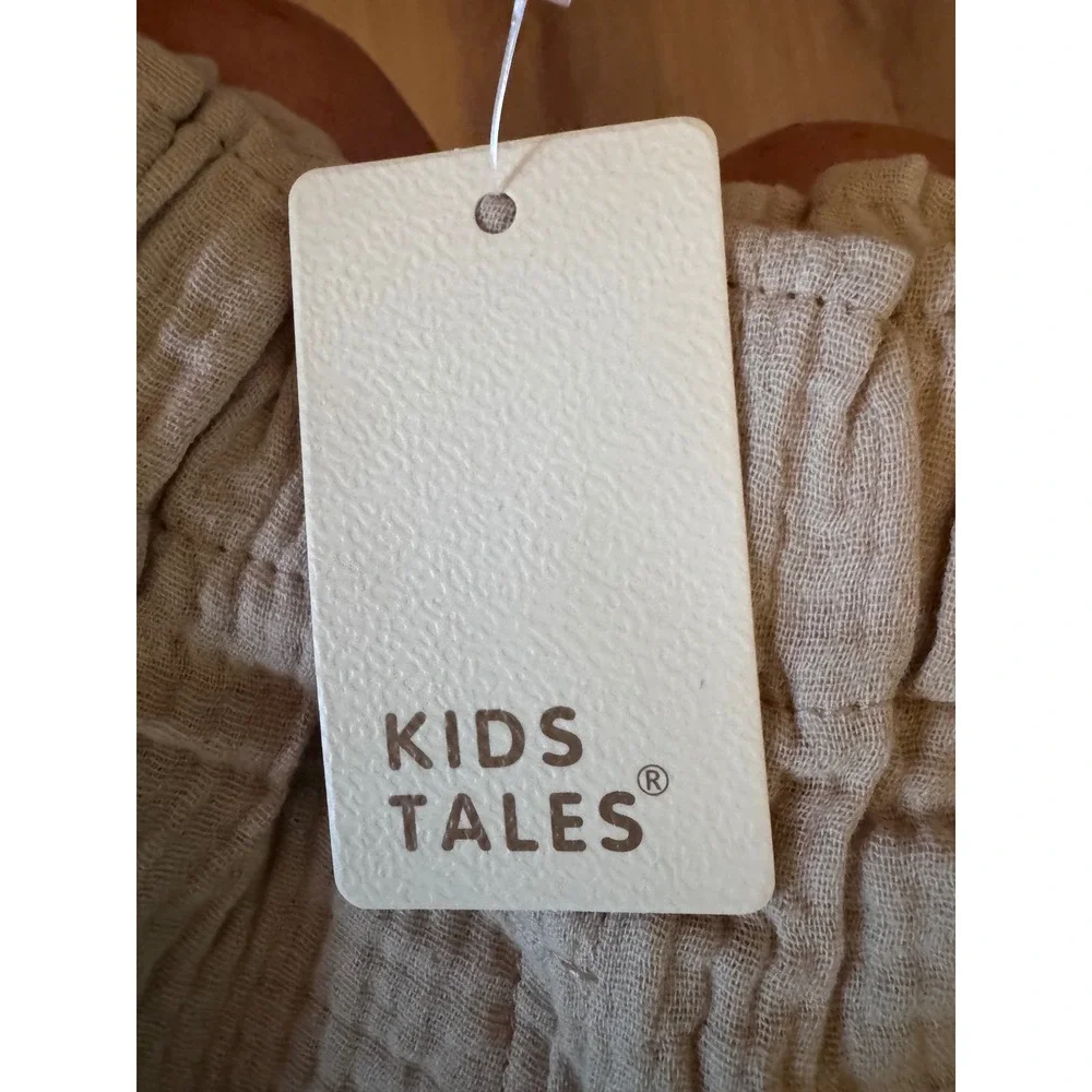 Kids Tales Baby Bloomers 2 Pack Peach & Tan Cotton Muslin Diaper Covers NWT